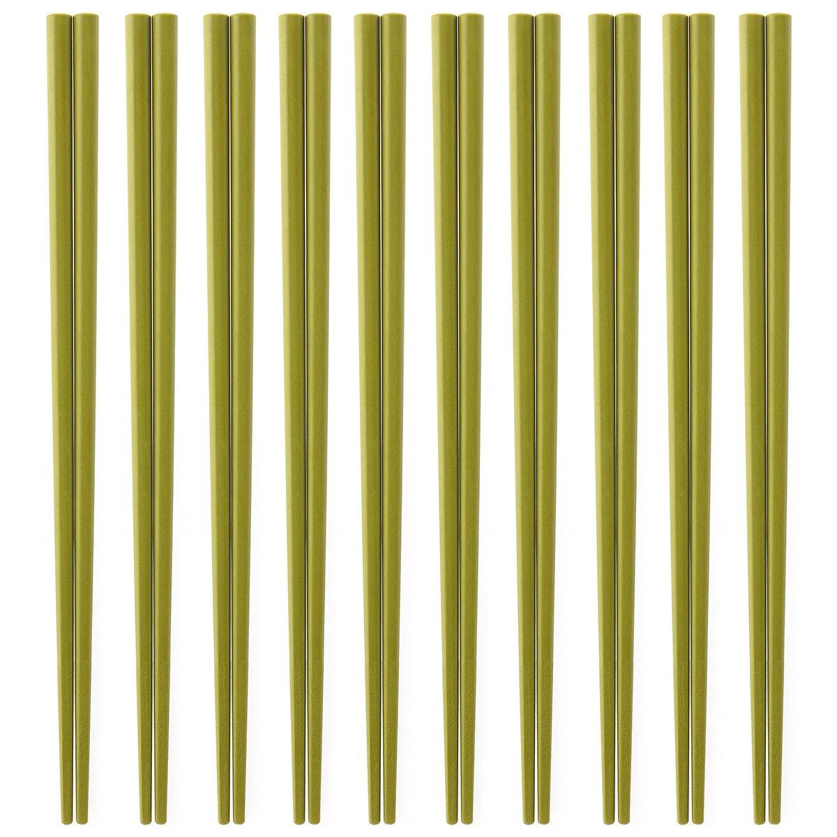 

Сделано в наборе из 10 экологичных палочек для еды из зеленого чая, изготовленных из SPS и смолы SPS с углом 3 мм, Япония, подходит для бизнеса (порошковый цвет) смола. Безопасно для посудомоечной машины,