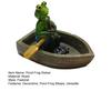 Yousheng Resin Pond Frog Statue Garden Animal Miniatures Water Decoration Landscape Figurine Outdoor Flower Pots Decorative Sculpture
