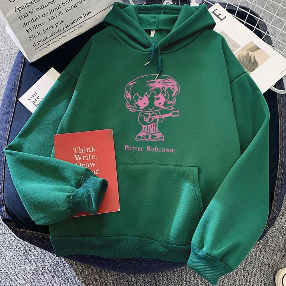 Smile World Tour Hoody Porter Robinson Singer Graphic Hoodies Sudadera Mujer Long Sleeve Fleece Women Sweatshirt Girl