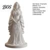 Bedroom Desk Decoration 3D Printed Witch Statue, European Style Mysterious Figurine with Fine Creative Texture & Stable Base, Compact Desktop Ornament