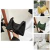Womens Pu Crocodile Embossed Underarm Bag With Zipper Closure Crossbody Purse For Daily Outfits