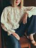 French Retro Lace Bell Sleeve Embroidered Top - Autumn/Winter Collection
