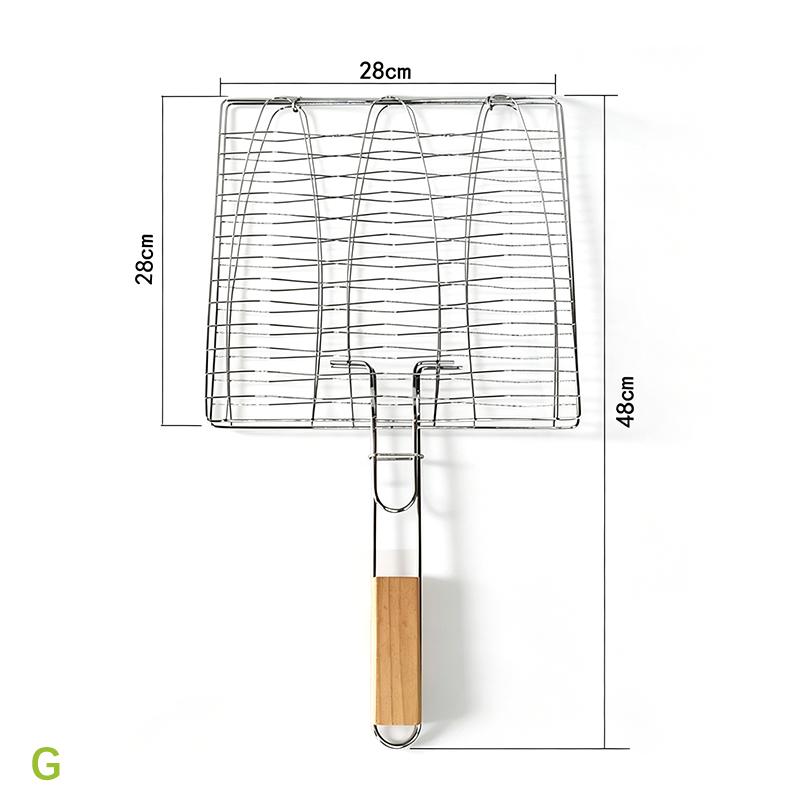 1Pcs Grill Basket Stainless Steel Grill Baskets Foroutdoor Grill |Grill Accessoriesforoutdoorgrill Campfirecooking Equipment