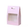 Handheld Bag with Window Opening Flower Box Kraft Paper Multicolor Flower Box Teaching Materials for Floral Packaging  Gift Boxs