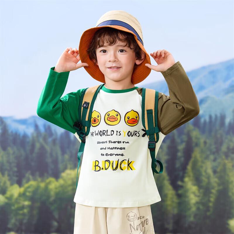 B.Duck Kids  Cartoon Long Sleeve T-Shirt 110
