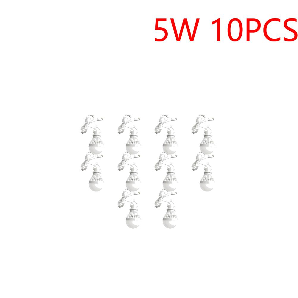 5-20PCS USB Light Bulb LED Camping Light Bulb Hanging Camping Lantern Emergency Light for Camping Emergency Truck Fishing Boat