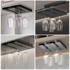 Küchenschrank Bohrloser Halter Weinglasregal Multifunktions-Klassifizierung Stielglasbecher Organizer Hängender Halter Ablage