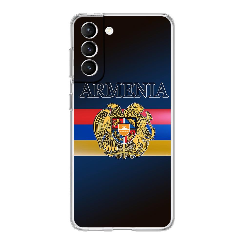 Armenia Armenian Flag Clear Silicone Phone Case For Samsung Galaxy S23 S22 5G S20 Ultra S21 FE 5G S10E S9 S8 S10 Plus Soft Cover