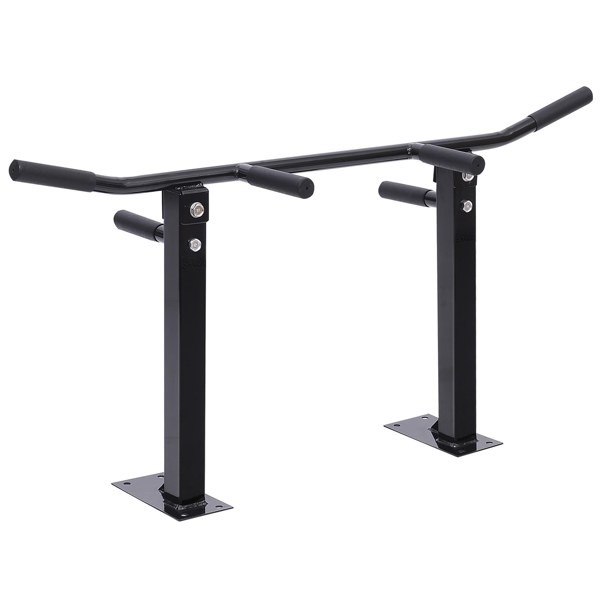 Barre de traction au plafond Barre de traction en acier Barre de traction Pour entraînement à domicile 105,5x28x49 Cm Noir
