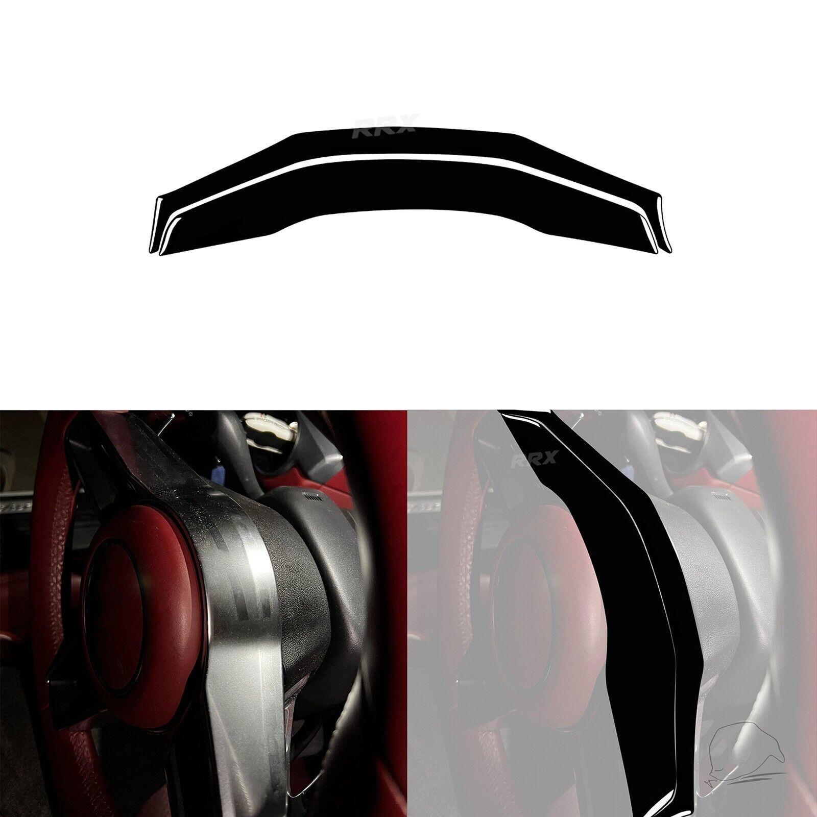 Piano Black Steering Wheel Above Panel Cover For Porsche 718 982 Boxster Cayman
