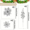 Christmas Flowers Artificial Festive Decoration Christmas Decoration Branches For Interior Designers Apartment Wreaths Garlands