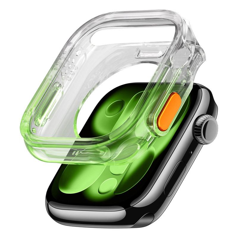 Protection Cover For Apple Watch Case 11 10 46mm 42mm Plated TPU Bumper Shell Accessories iWatch Series 10 11 Protective Cases