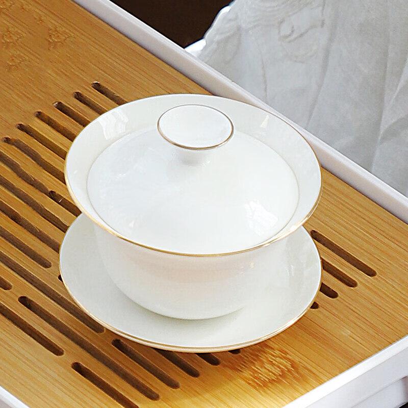 Youluo Dehua White Porcelain Gaiwan Tea Set