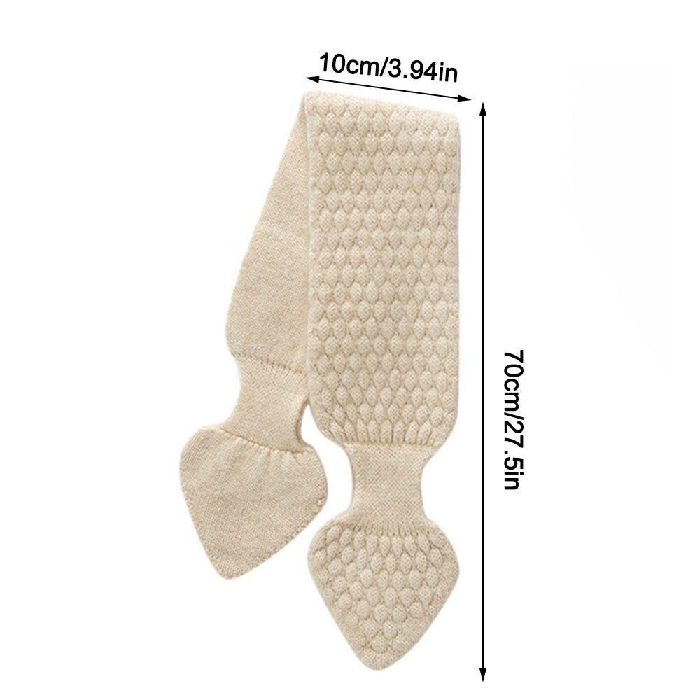 Thickening Cross Knitted Scarf Bib Snood Cowl Tube Thermal Neck Warmer Scarf  Winter