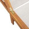 2 Piece Sun Lounger Set Grey Solid Acacia Wood and Textilene