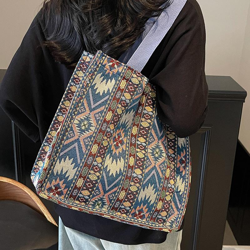 Etnická taška na knedličky s veľkou kapacitou Dámska nová trendy módna crossbody taška Dámska Ins Niche taška cez rameno Dámska