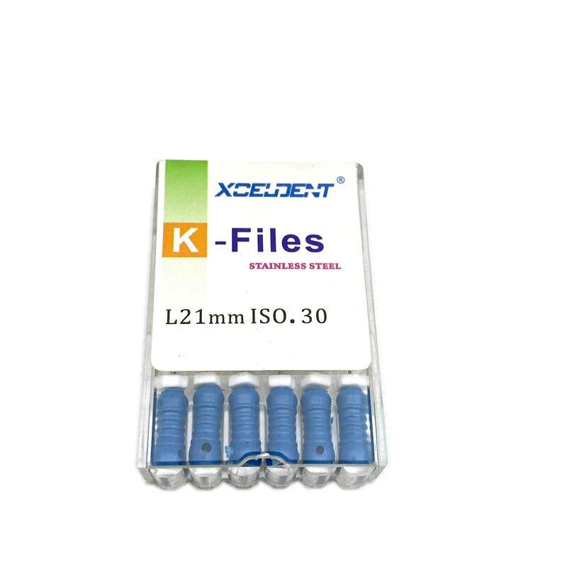 21mm Dental K Files Root Canal Endo Files Dental Hand Files Stainless Steel K Files Dentist Tools