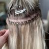 4mm Silikonringe 1000 Stück Microlinks Perlen mit 3 Löchern Zange für Feather I Tip Haarstyling Schussverlängerung