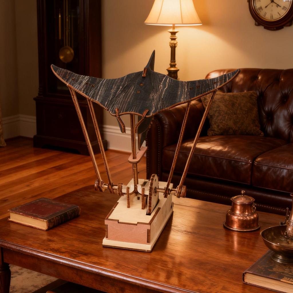 Zvířecí figurky Ručně vyráběné Manta rejnok Plavající Akční figurky Realistické sochy na verandu Vnitřní polici Kancelář Svátek Narozeniny