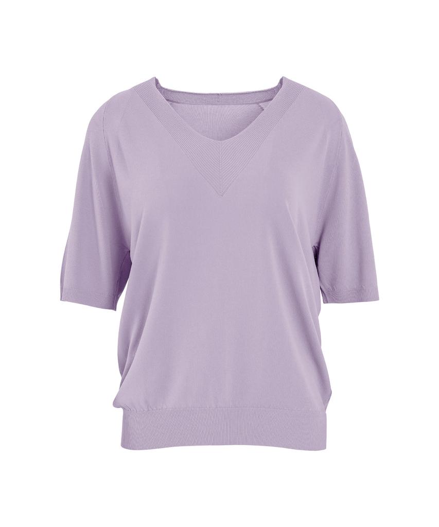Baseukala Raglan V-Neck Half Sleeve Knitwear (7Colors)