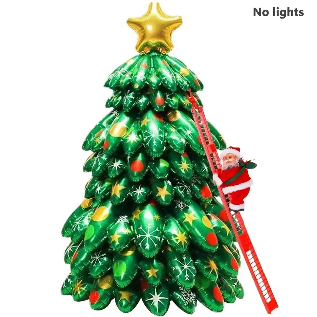 

Рождественская елка с подсветкой, электрическая лестница для подъема, Санта-Клаус, музыкальная кукла, рождественские украшения, украшения для рождественской вечеринки