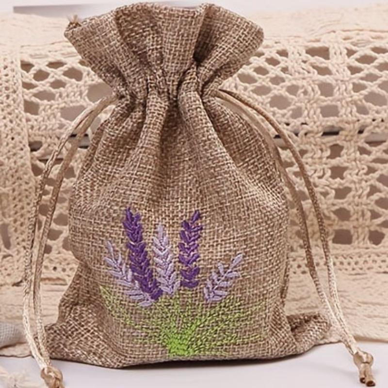 

Имитация конопли, Лавандовый узор, Карман для подарочного набора, Сумка для хранения, Удобная для переноски, С возможностью печати, Свадебный подарочный пакет, Сувенирный пакет Brown коричневый