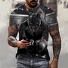 Boxing Dog 3D Print T Shirt Men's Cool Arena Breathable Short Sleeve T Shirts Personality Fashion