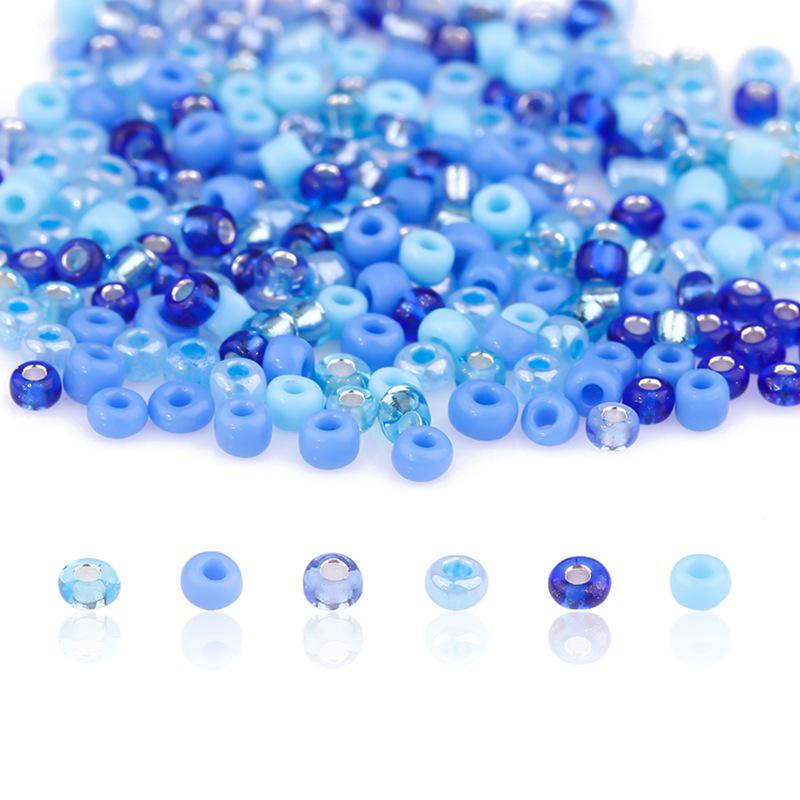 Handmade Mixed-Color Seed Beads Set: 6-Compartment Box for DIY Bracelets and Necklaces