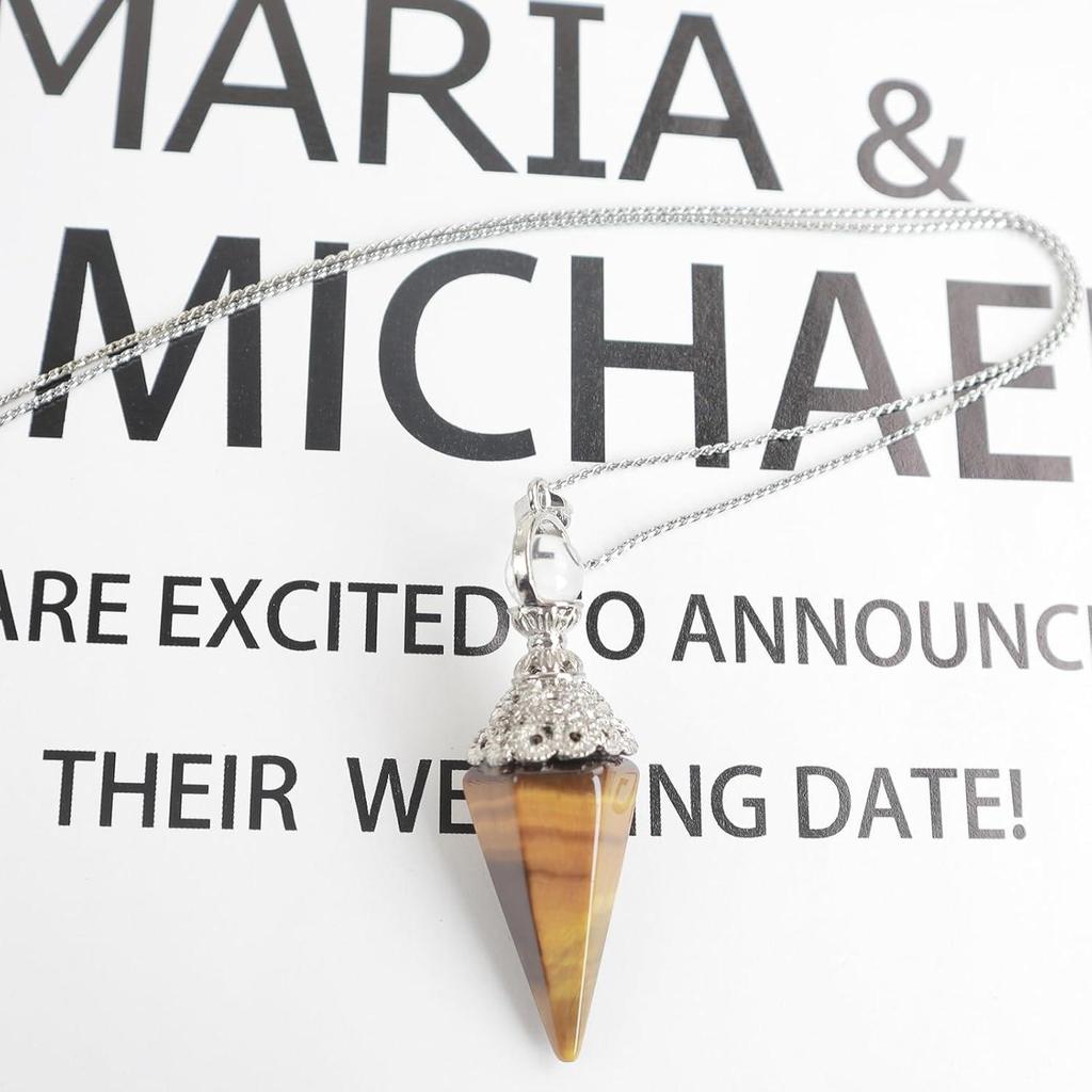 Retro European & American Crystal Hexagonal Pendulum Pendant