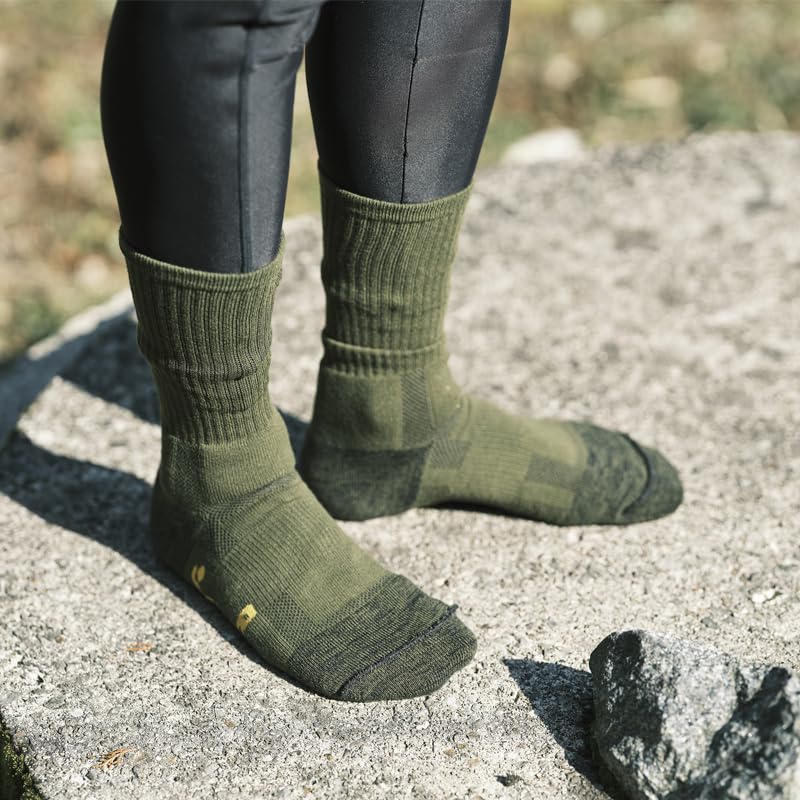 Gutsman Pile Strong Set 40km March Training Mountaineering Size OD Socks, 2-Pair (PS-01), Socks, Heavy-Duty Socks, 23-25cm,