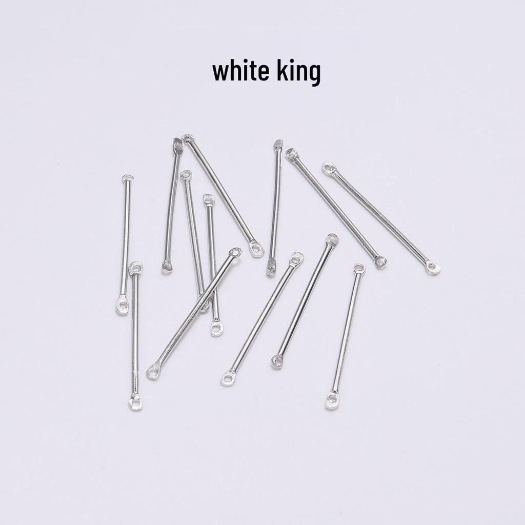 Double-Hole Rod Cylindrical Ear Post DIY Jewelry Accessories: Simple Handmade Earrings Pendants