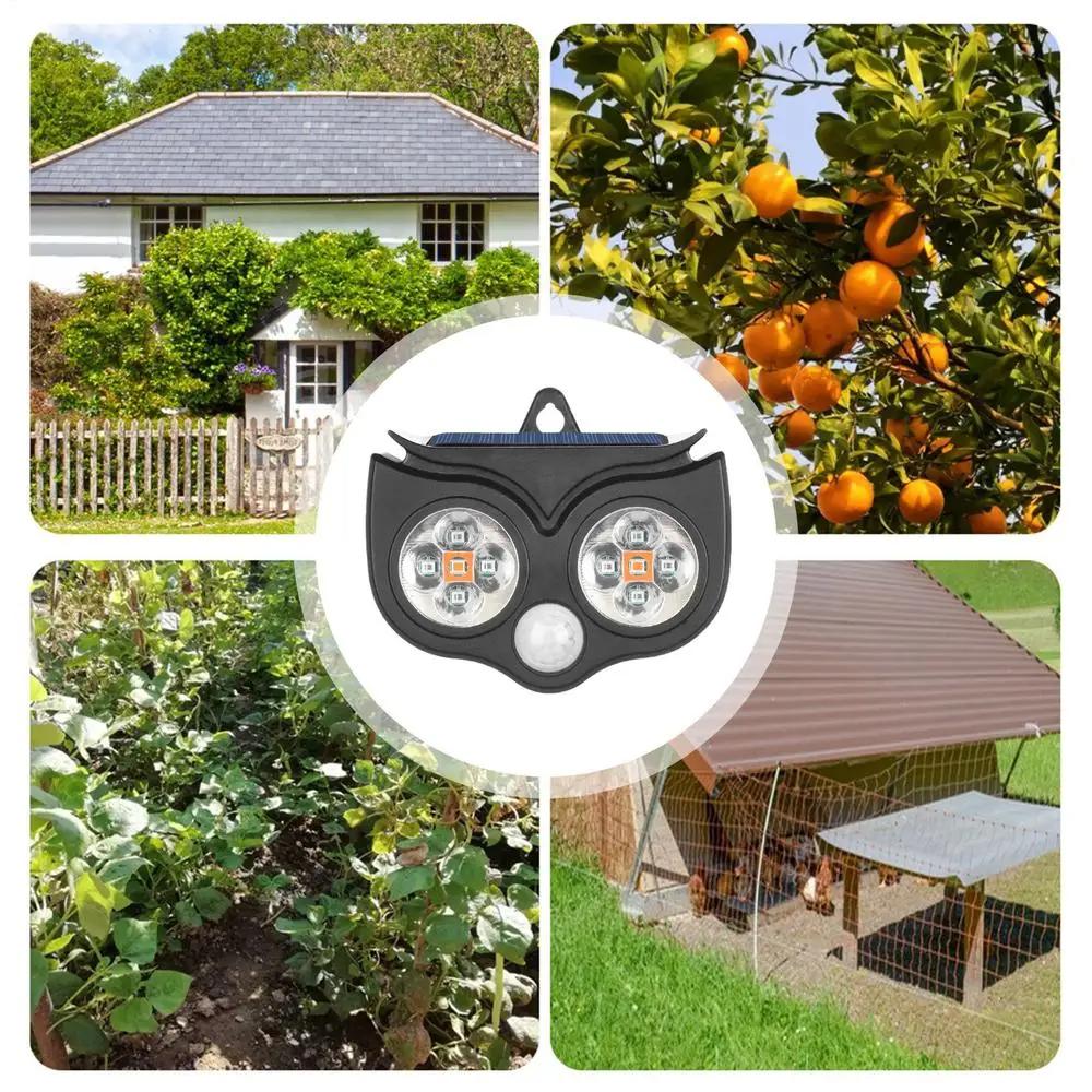 1 ks ultrazvukový solární odpuzovač zvířat s infračerveným pohybovým senzorem vhodný pro myši, ptáky, kočky, psy, hady, venkovní zahradní farmářské vybavení