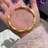 Jindian Has The Same Silk Feeling Exquisite Handmade Brushed Bamboo Bracelet Ring, High-End National Style High Bracelet