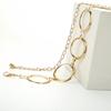 Metal Chain 4.5CM Looped Ring Jeans Belt Ladies Belt Hip High Belt Metal Chain