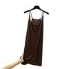 Damen Sommer Modal Camisole Kleid - Ärmellos, Anti-Transparentes Futter, Lässiges Langes Westenkleid