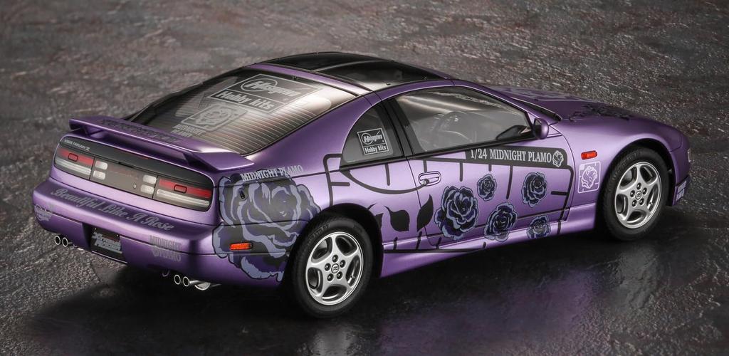 Hasegawa Shutokou Battle x Hasegawa Nissan Fairlady Z Version R Twin Turbo 2by2 Plastic Scale Plastic Model SP671 (Z32) "Midnight Model" 1/24