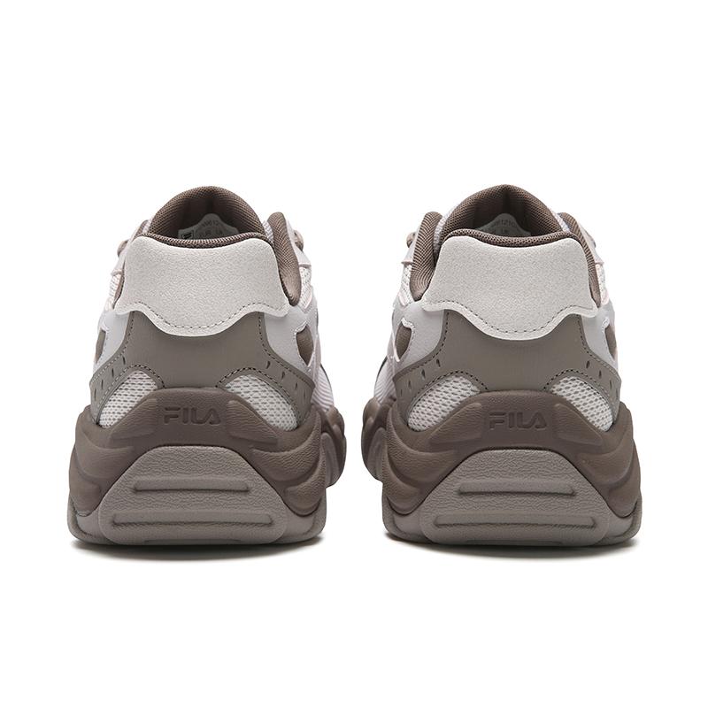 Fila KORAL Breathable Height Increasing Low Top Chunky Sneakers Women's Light Gray Purple Pink F12W612107FGP