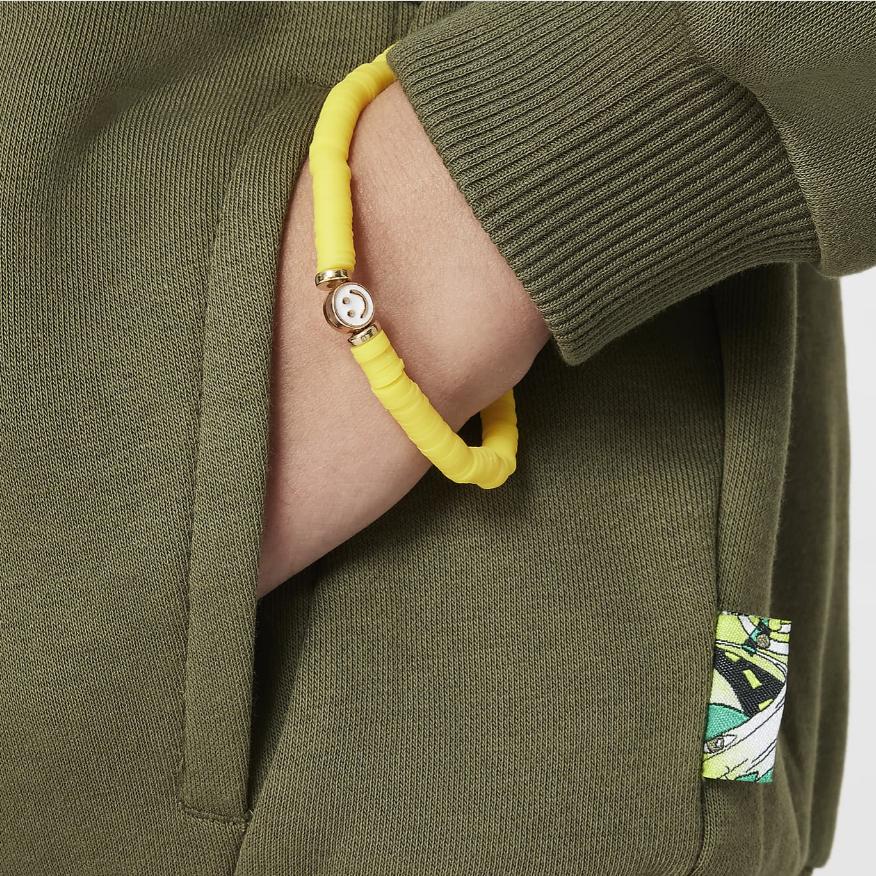 Nike SB Oversized Skateboarding Comfortable Casual Soft Long Sleeve Hoodie Kids hoodies Olive-Green White FV0408-222