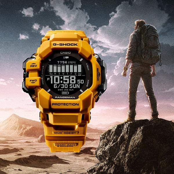 Casio G-SHOCK GPR-H1000-9JR [G-SHOCK MASTER OF G Series Rangeman] Herrenuhr rund, gelb, digital