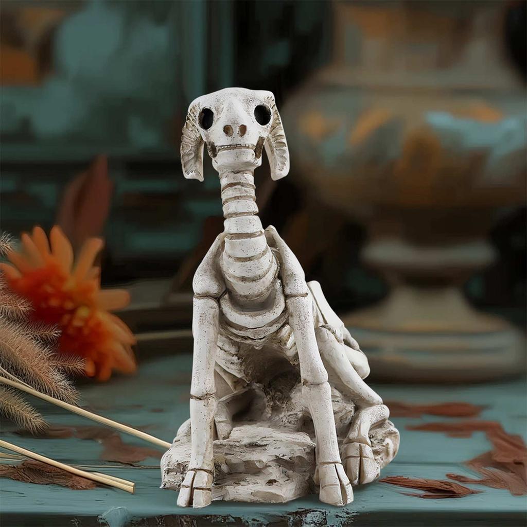 Skeleton Head Set Decoration Creative Resin Head Micro Garden Pottery Decoration