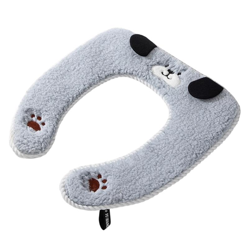 Toilet Cover Mat with Handle Bathroom Toilet Pad Cushion Stay Warm in Winter Stylish and Practical