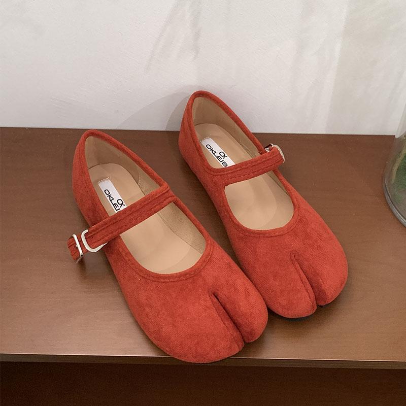 

Модная женская обувь Мэри Джейн на плоской подошве с ремешком и пряжкой, неглубокая обувь, модная обувь с необычным носком, женская обувь на плоской подошве, обувь Лолита 35 красный