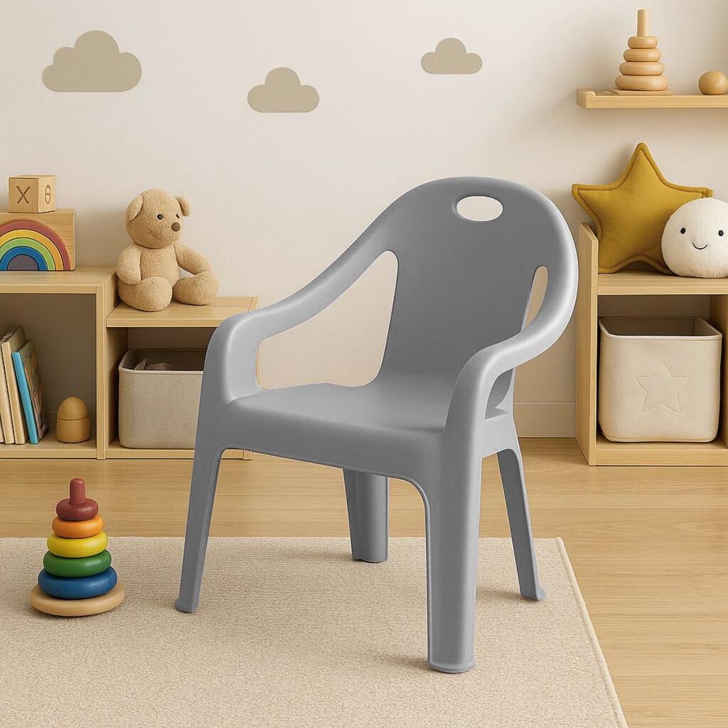 Lucky Plastic Baby Chair - Grey