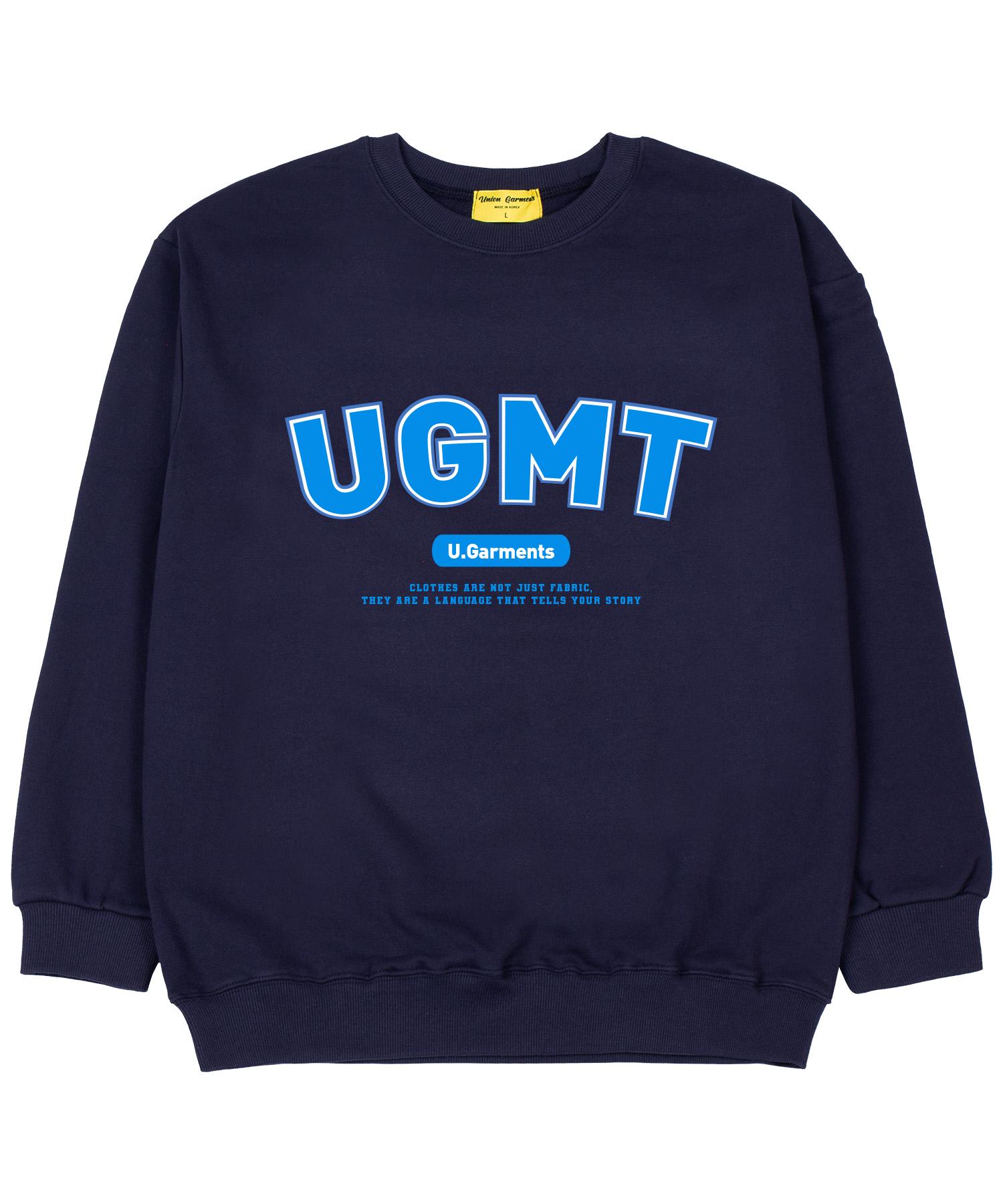 Union Garments Ugmt Логотип Французская Оверсайз Толстовка Темно-синяя Xxl