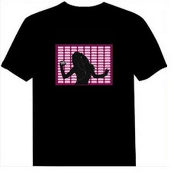 Voice-Activated Luminous T-shirt for Performances and Promotions