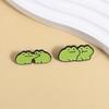Adorable Frogs Lover Enamel Pins Cartoon Froggy Kiss Brooches Lapel Badges Kawaii Animal Jewelry Gift for Friends