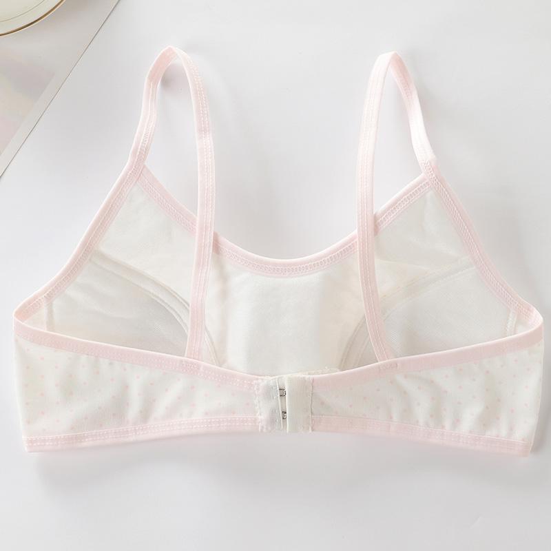 4Pcs/Lot Girls Brassiere Cotton Underwear Back Buckle Design Adolescent Girls Training Bras Breathable Teenage Girl Tops Bra