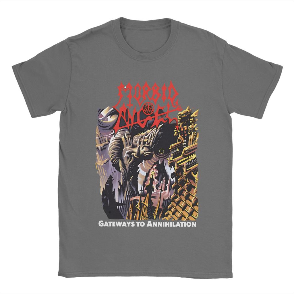 Death Metal Band T Shirts for Men 100 Cotton Funny TShirt Round Collar Tee Shirt Short Sleeve Clothes Gift Idea