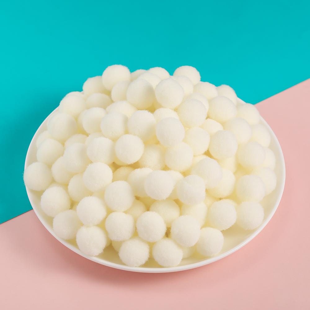 50pcs 10/15mm Multicolor Soft Fluffy Ball Pompom Plush Balls for DIY Sewing Holiday Decorations and Jewelry Making Supplies