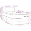 3130076 vidaXL Divan Bed with Mattress Dark Brown 90x190 Cm